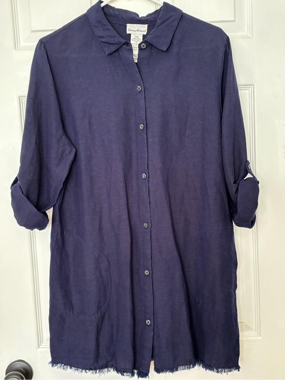 Tommy Bahama St. Lucia Boyfriend-Style Button-Down - Picture 5 of 13